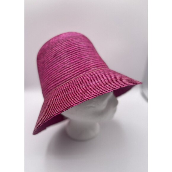 Anthropologie ASN Straw Hat High Crown Preppy Boho Vacation Summer Sz OS NWT - Picture 3 of 12